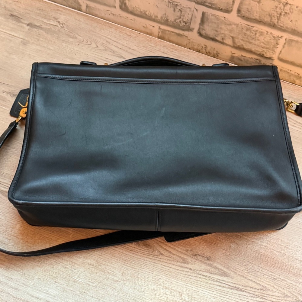 Coach Leather Briefcase Black - Picture 4 of 16